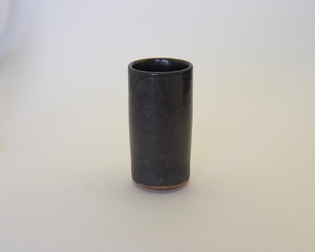 中里花子　黒釉ビアカップ【陶器】【ビアマグ】【ビールグラス】【フリーカップ】【和食器】