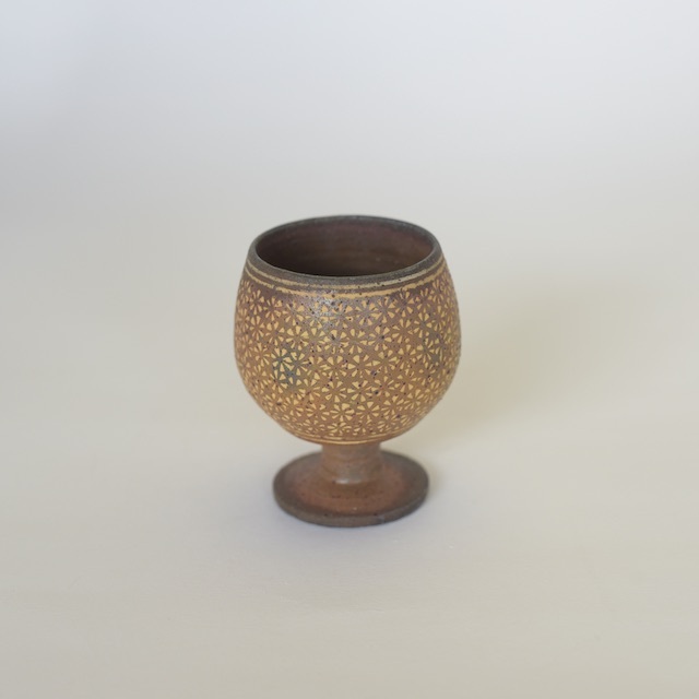 井銅心平　南蛮象嵌酒杯