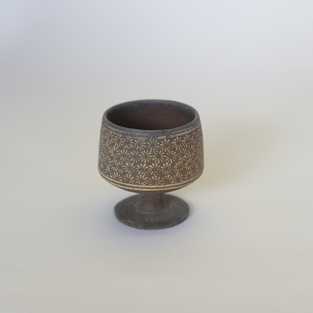 井銅心平　南蛮象嵌酒杯