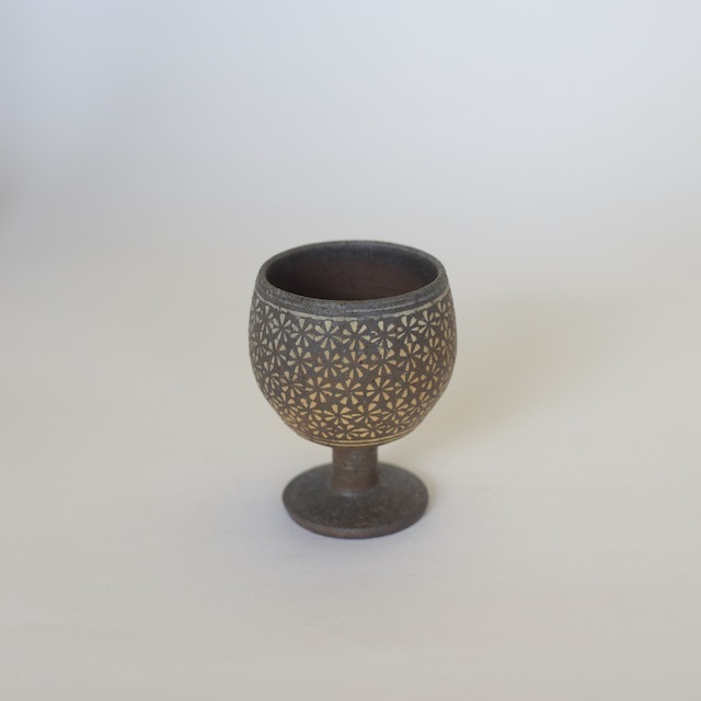 井銅心平　南蛮象嵌酒杯