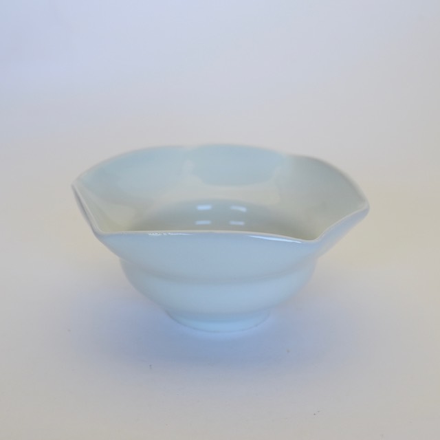 中里隆　アンダーソンランチ　白磁三方向附 【茶道具】【向付】