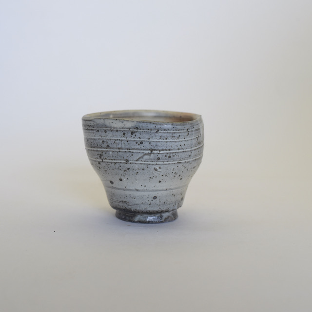 中里隆 湯呑み 茶碗 唐津焼 唐津焼 中里隆 唐津絵粉引三方湯呑み 素敵な器作家のうつわが
