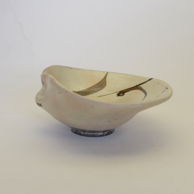 中里隆 絵粉引蛤向付