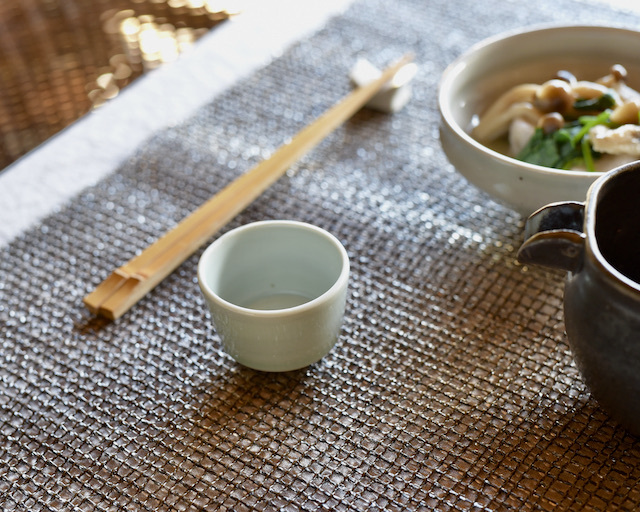 中里隆 青白磁茶杯【ぐい呑み】