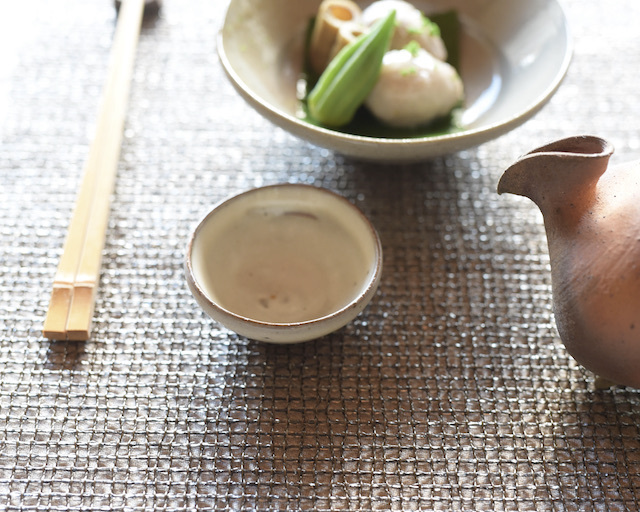 唐津焼 中里隆 斑唐津ぐい呑み【盃】