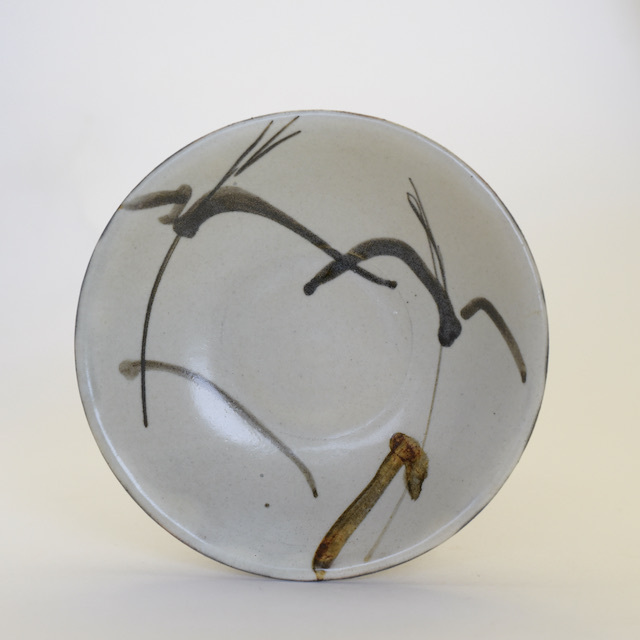 唐津焼き 中里隆 唐津絵粉引小皿