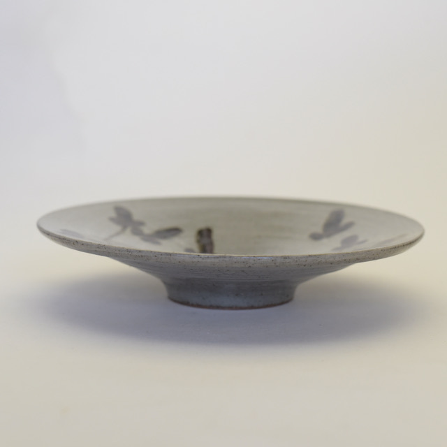 中里隆のアンダーソンランチ 鉄絵草文皿 17cm皿