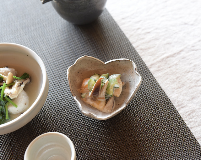 中里隆 唐津粉引割山椒小鉢【向付】 素敵な器作家のうつわが