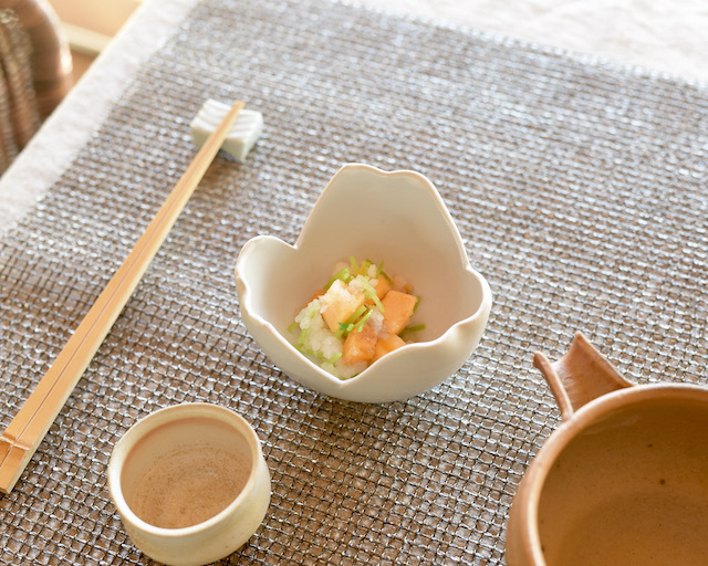 【新品】中里隆　アンダーソンランチ　白磁平皿 中里隆 アンダーソンランチ 青白磁しのぎ文蓋物 器作家の和食器