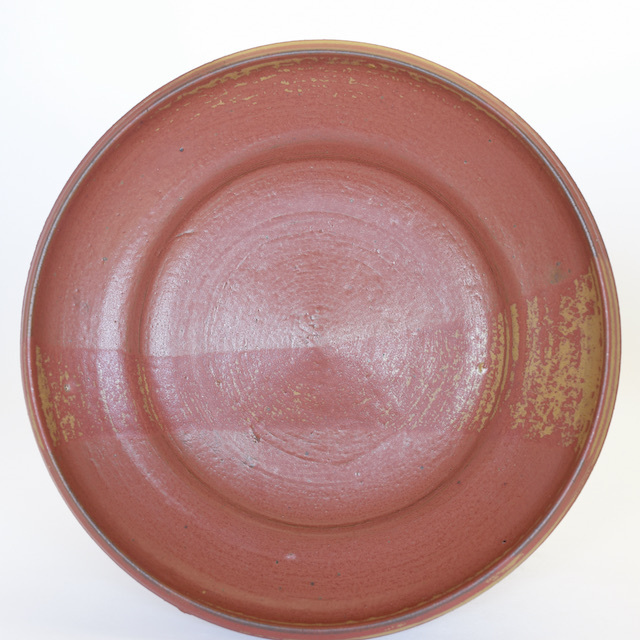 中里隆　アンダーソンランチ　アイアンレッド皿　【丸皿】【送料無料】