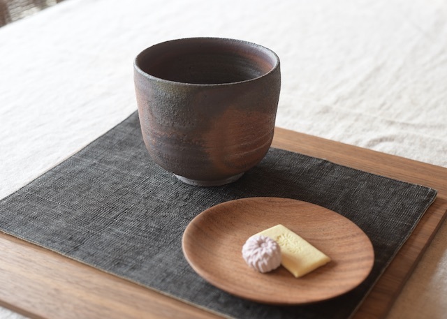 焼〆茶碗 焼〆茶碗