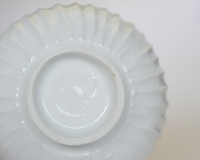 中里隆 アンダーソンランチ 白磁しのぎ文鉢 作家もの器で