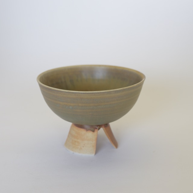 中里隆の和食器 灰釉高脚皿 作家もの器で引き出物 和食器ギフト