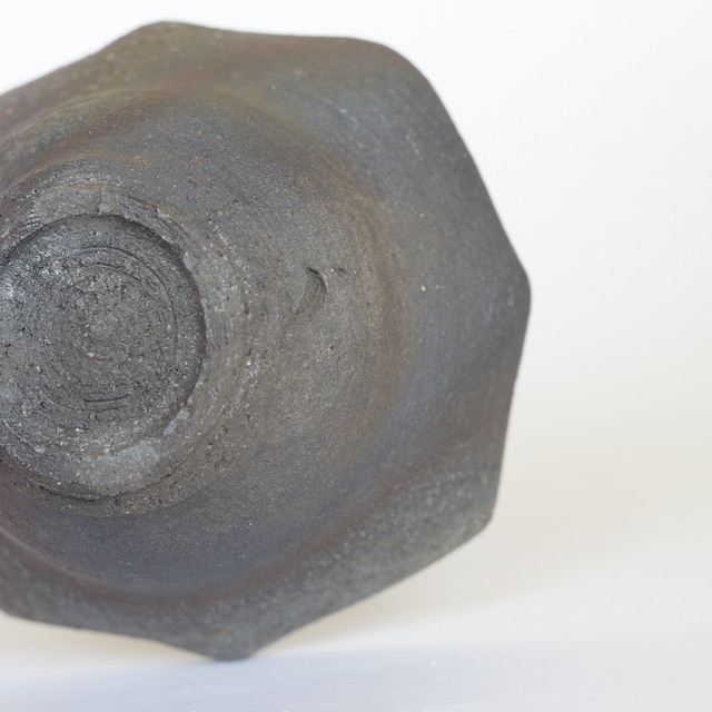 希少作★中里隆★焼き締めしのぎ文湯のみ★栞 希少作☆中里隆☆焼き締めしのぎ文湯のみ☆栞