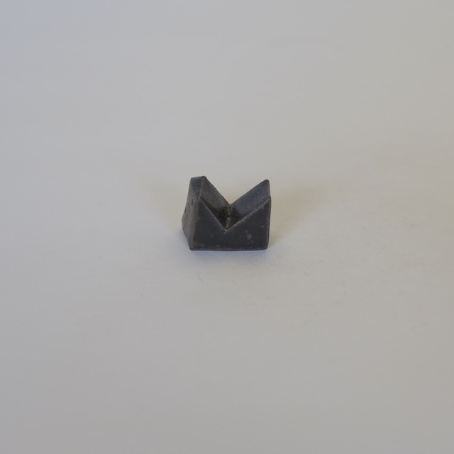 中里隆　黒釉箸置 マット（1客）