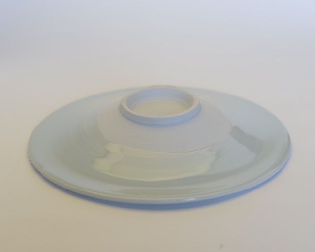 中里隆 ドイツ 青白磁皿【21cm 皿】