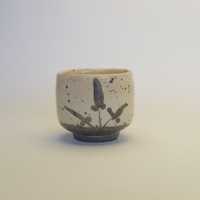 中里隆　絵粉引四方小鉢