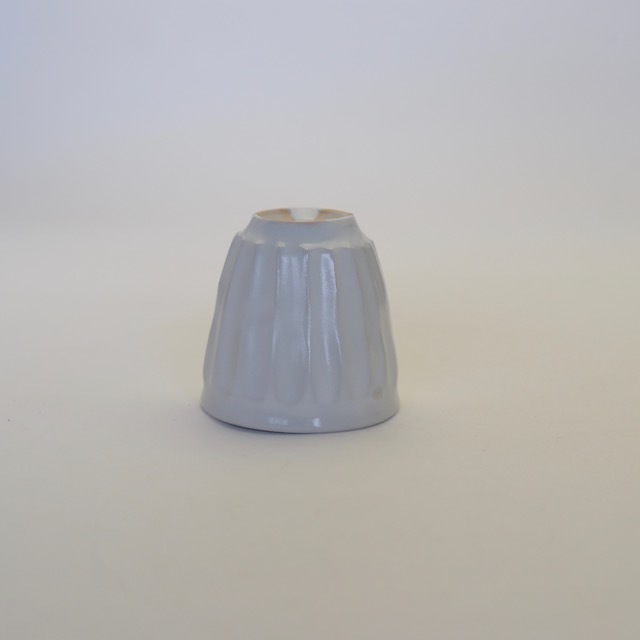 中里隆 アンダーソンランチ 白磁しのぎミニカップ【ぐい呑み】【盃