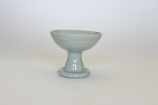 中里隆 青白磁高脚盃 素敵な器作家のうつわが見つかる！ 作家ものの和