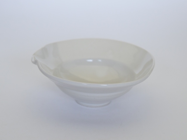 中里隆　アンダーソンランチ　白磁片口向附【茶道具】