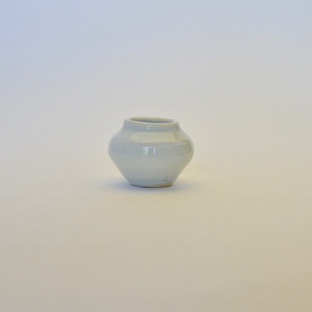 中里隆　アンダーソンラン　白磁つぼつぼ 【茶道具】