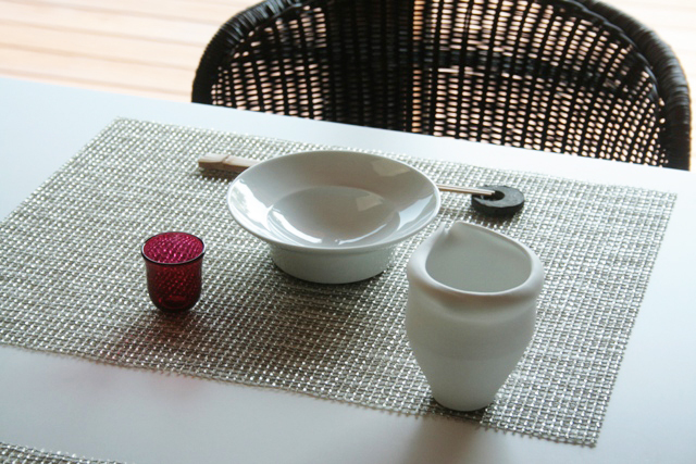 中里隆の日常のうつわ 脚付き皿 白磁器 素敵な器作家のうつわが