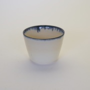 中里花子　ブルー皮鯨蕎麦猪口【フリーカップ】【小鉢】