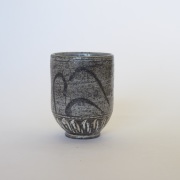 中里隆　唐津絵刷毛目湯呑　