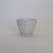 中里隆　　白磁線文茶杯