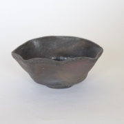 中里隆　ユタ　焼〆八角向附【茶道具】【向付】
