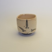 中里隆　絵粉引四方小鉢
