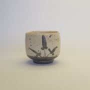 中里隆　絵粉引四方小鉢