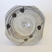 中里隆　唐津絵刷毛目角切向附 【茶道具】【小皿】【唐津焼き】