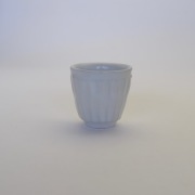 中里隆　アンダーソンランチ　白磁しのぎミニカップ【ぐい呑み】【盃】