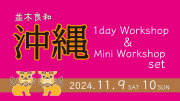 ★2024/11/9(土) &10日（日）【沖縄ワークショップ ２日間セット販売】