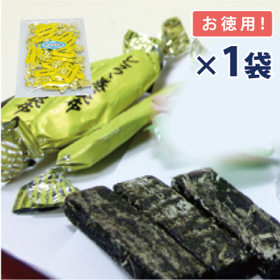 とろろ巻おやつ昆布 【お徳用 70g】 かめばかむほどクセになる！ （有）道正昆布