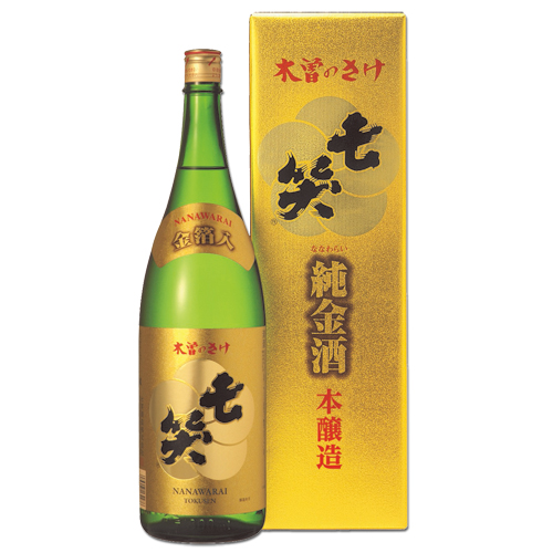 金箔入 本醸造 1.8L 　七笑酒造