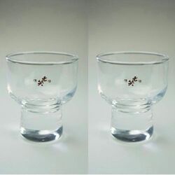 七笑酒造限定品　　清酒グラス(６０ｍｌ)　２個