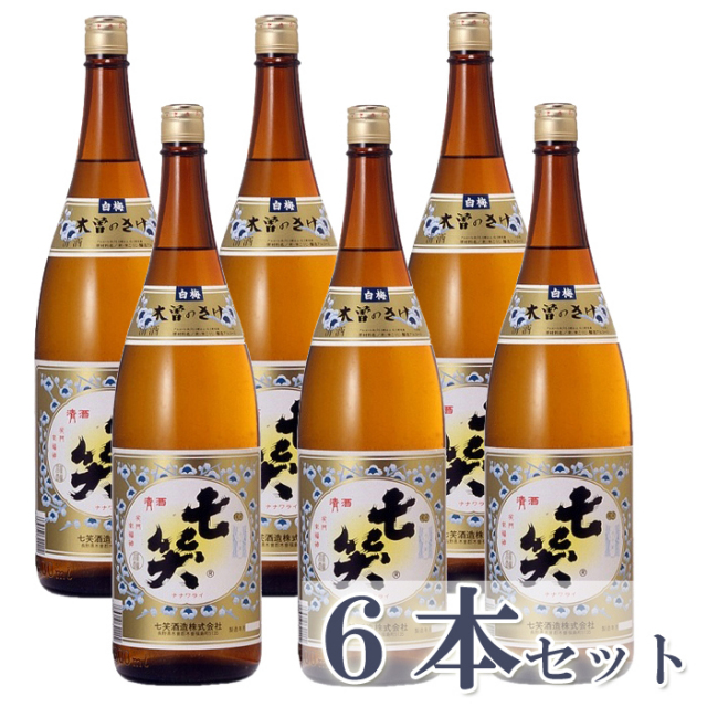 七笑 白梅1.8L×6本
