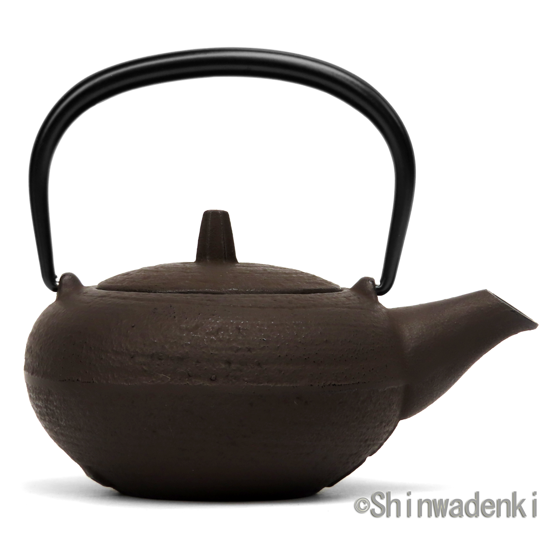 南部鉄器 急須 3型丸肌 こげ茶