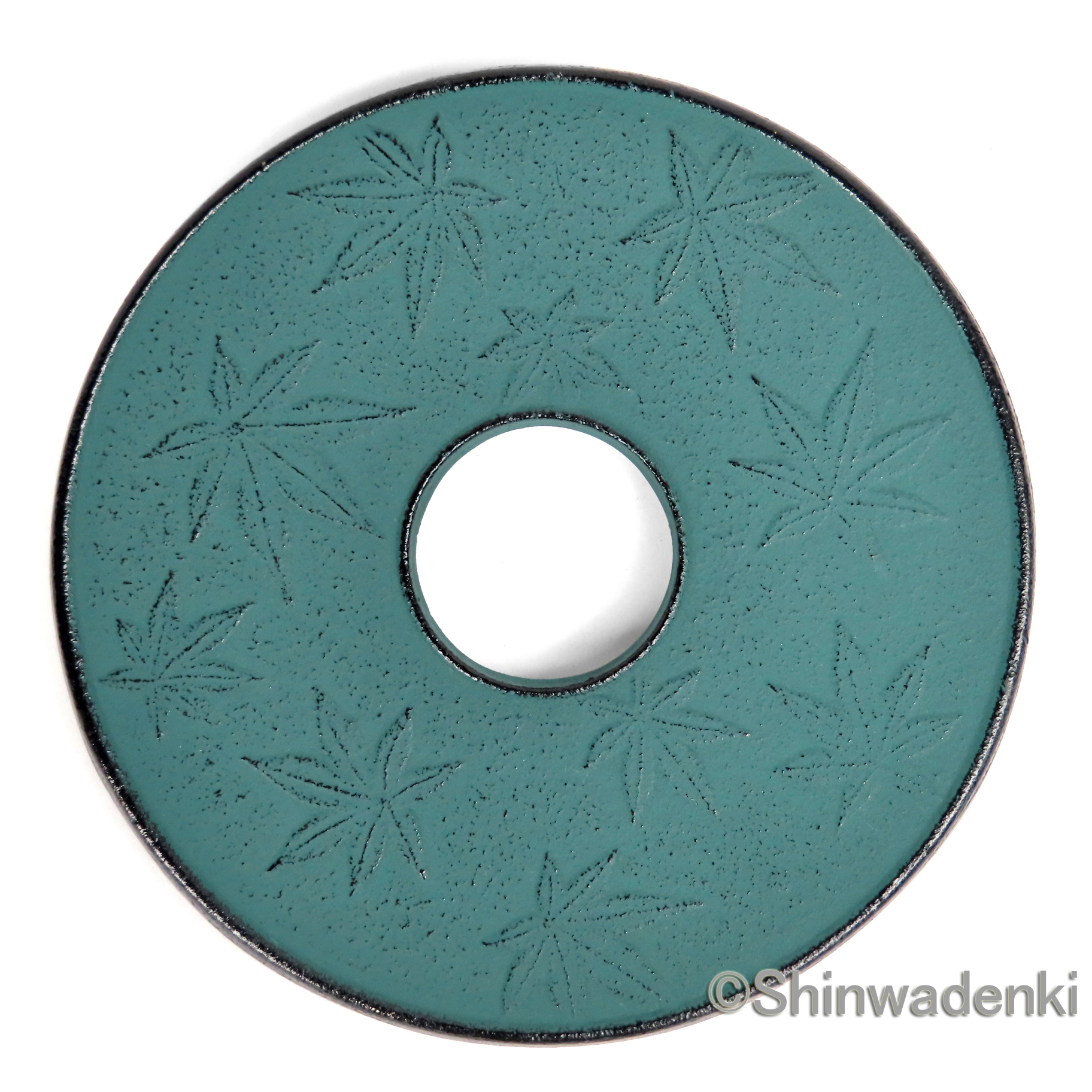 南部鉄器 釜敷 楓 緑青