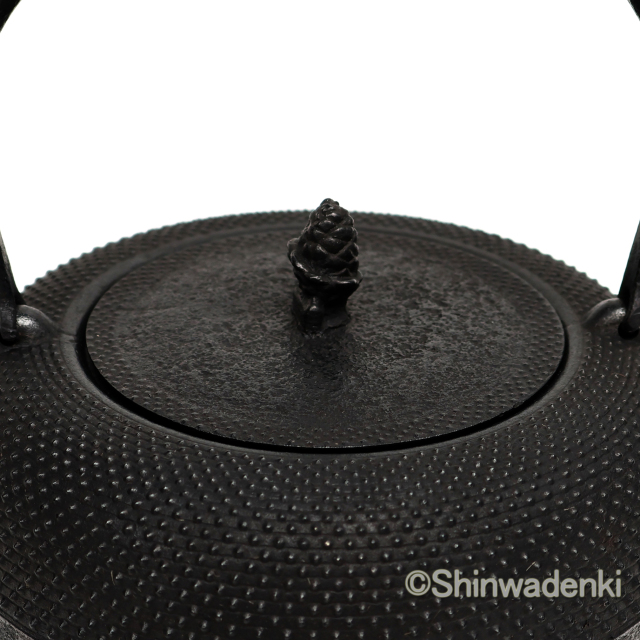 鉄瓶 清末・清茂作 9型姥口アラレ