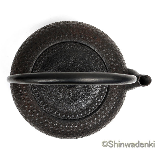 南部鉄器 鉄瓶 清末・清茂作 9型姥口亀甲
