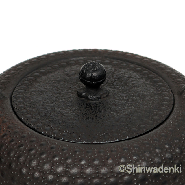 南部鉄器 鉄瓶 清末・清茂作 9型姥口亀甲