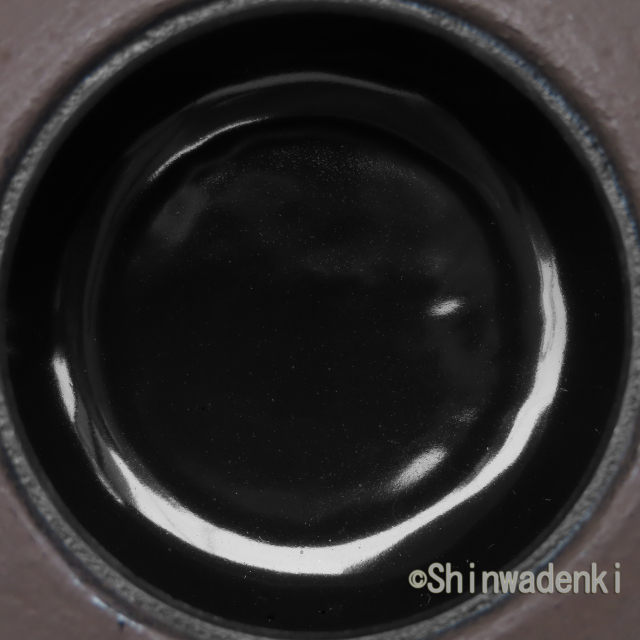 南部鉄器 急須 3型丸肌 こげ茶