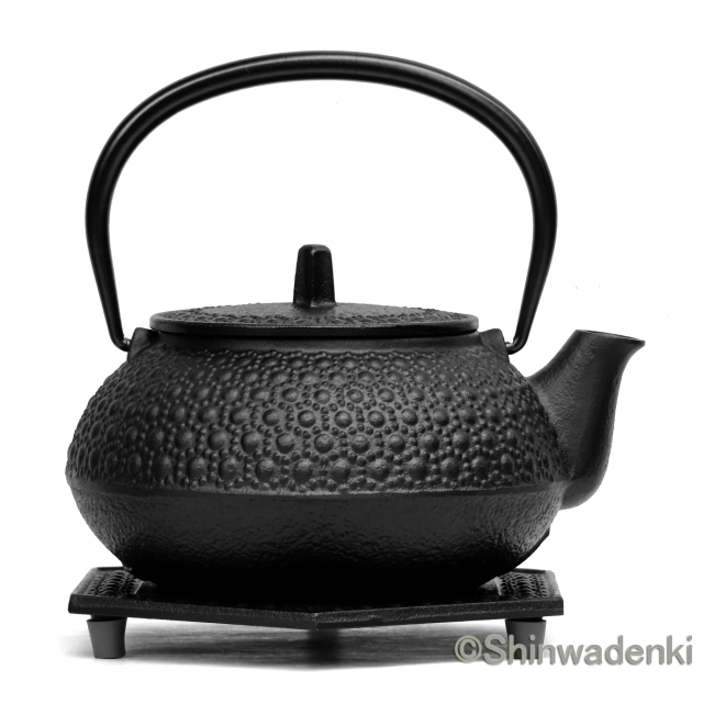 南部鉄器 鉄瓶兼用急須 5型新亀甲