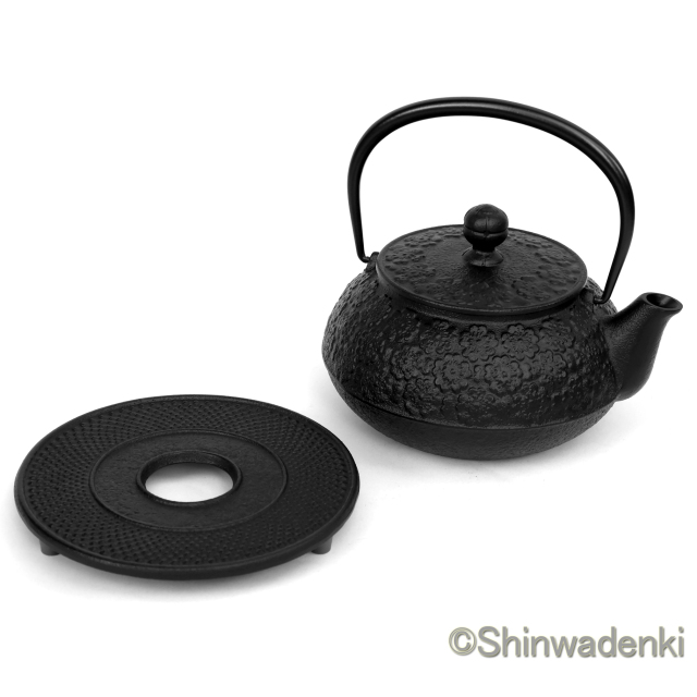 南部鉄器 鉄瓶兼用急須 5型新桜