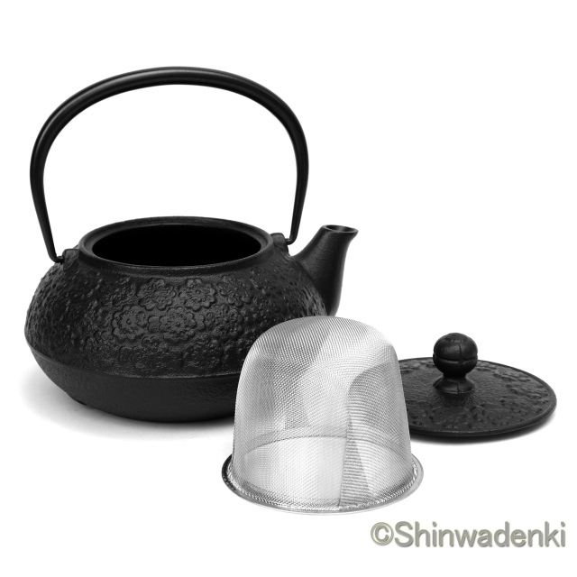 南部鉄器 鉄瓶兼用急須 5型新桜