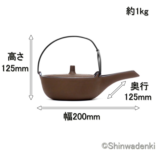 岩鋳 南部鉄器 平燗瓶 13003 Shinwadenki
