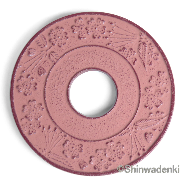 南部鉄器 釜敷 丸桜